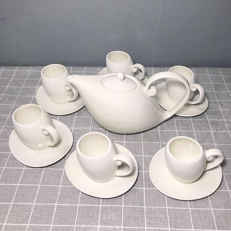 European Style Ceramic Coffee Set Kettle Flower Pot_voghion.com