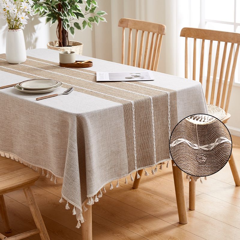 Polyester Tablecloth – Waterproof Oilproof Heat-Resistant, Non-Slip Wrinkle-Free Nordic Minimalist Style For Dining/Coffee Table_voghion.com