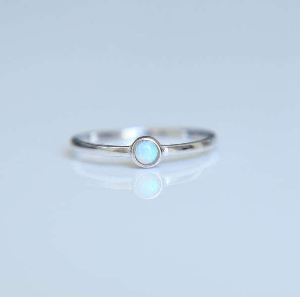 Anello da donna con goccia d'acqua rotonda in argento, tesoro australiano, popolare, nuovo, di alta qualità, con texture di alta qualità_voghion.com