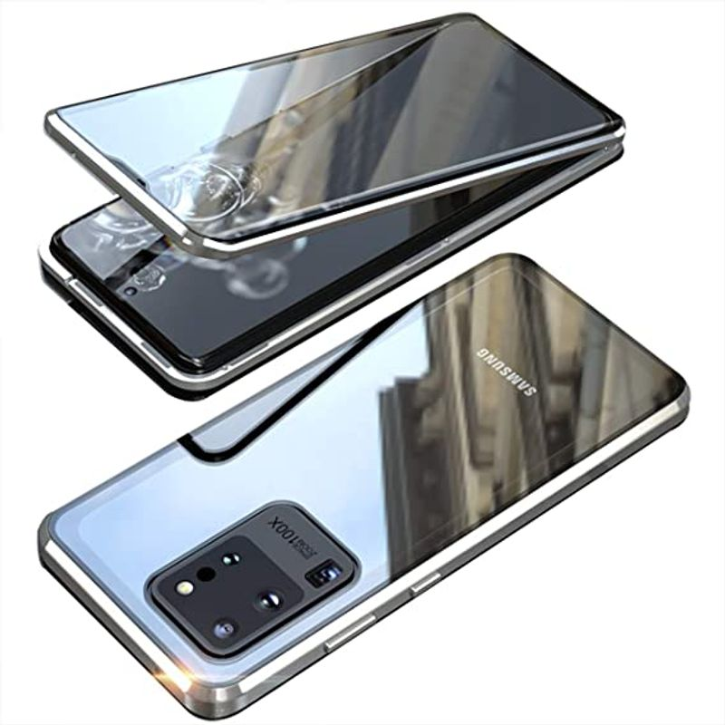 Magnetic Adsorption Double Sided Tempered Glass Phone Case for Samsung S23 S22 21 Plus S20 Ultra S9 S8 10 Pro Note 9_voghion.com
