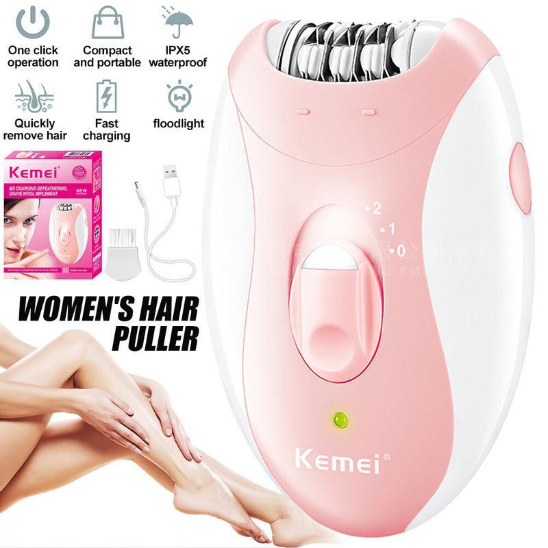 Épilateur Kemei pour femmes, rasoir sans fil professionnel pour femmes_voghion.com