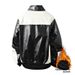 Giacca da motociclista in pile, giacca in pelle da uomo, giacca da corsa tinta unita da uomo, stile Hong Kong, coppia_voghion.com