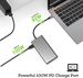 Triple Display USB C Hub Dual Monitor Adapter Laptop Hub USB C to 2 HDMI 4K+VGA+Ethernet+100W PD+4USB+Audio for MacBook Pro OTG_voghion.com