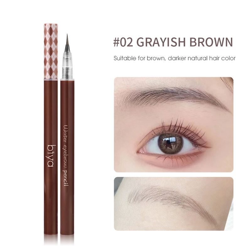 Crayon à sourcils liquide à l'eau, 1 pièce, imperméable, longue durée, sans floraison, Eyeliner couché, ver à soie, Ultra fin, résistant aux yeux_voghion.com