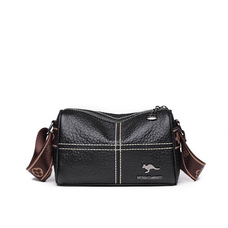 Borsa a mano piccola in vera pelle solida di design Borsa a tracolla da donna Borsa a tracolla in pelle di mucca di alta qualità_voghion.com