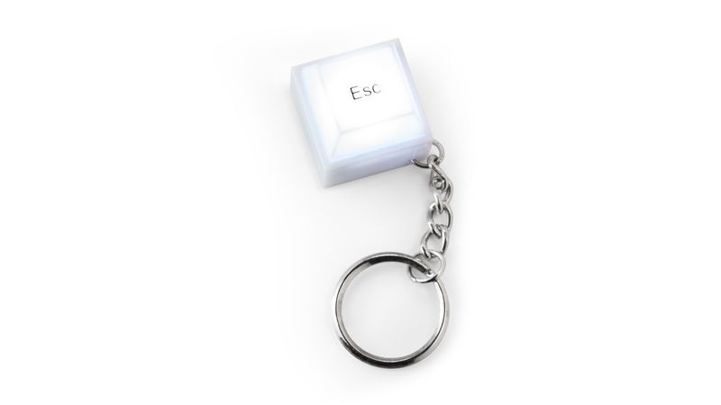 ESC Keyboard on the Go with Light Action LED & Stainless Keychain_voghion.com