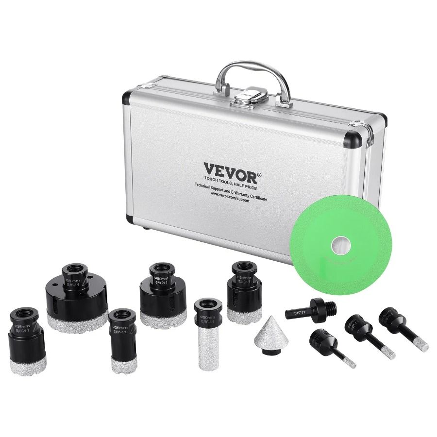 Lama 25 10 e S Sega 35 Punta per sega Punta diamantata per fresatura Punta diamantata Nucleo 50 con 38 punte Kit Set 8 pezzi 6 punte coniche 8 fori da 65 mm_voghion.com