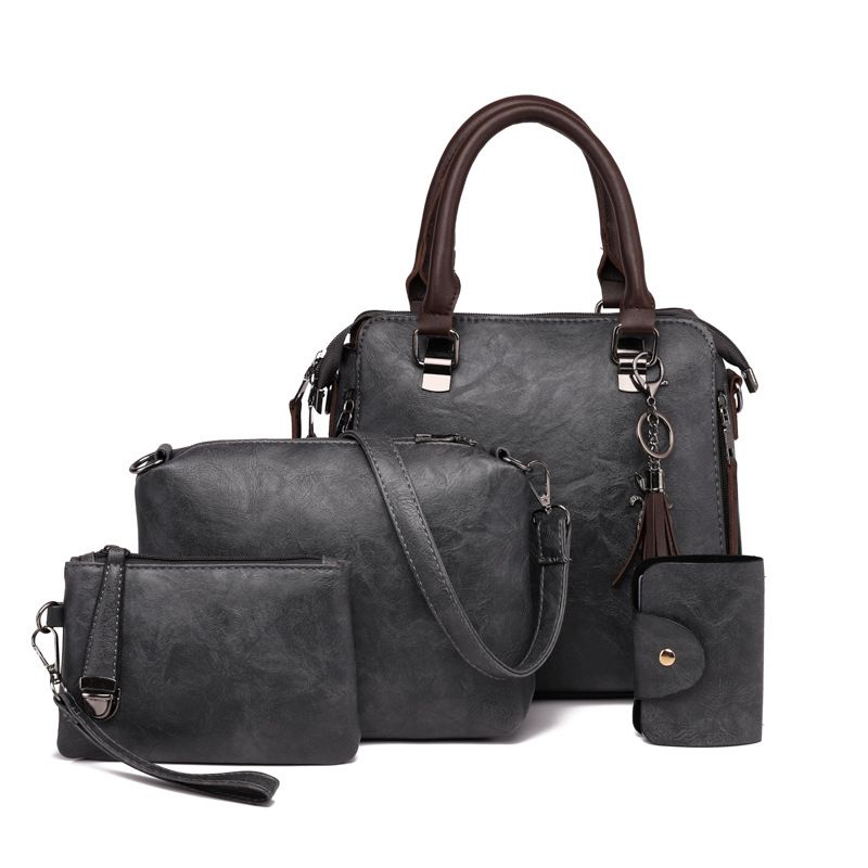 Damentaschen New Style Damentasche Mode Retro Vierteilige Mutter- und Kindertasche Damentasche Schulter Crossbody Handtasche Einteilig_voghion.com