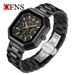 Elegant Unisex Watch – Stainless Steel Band, Date Display, Luminous Hands, Water-Resistant, Modern Square Dial Watch_voghion.com