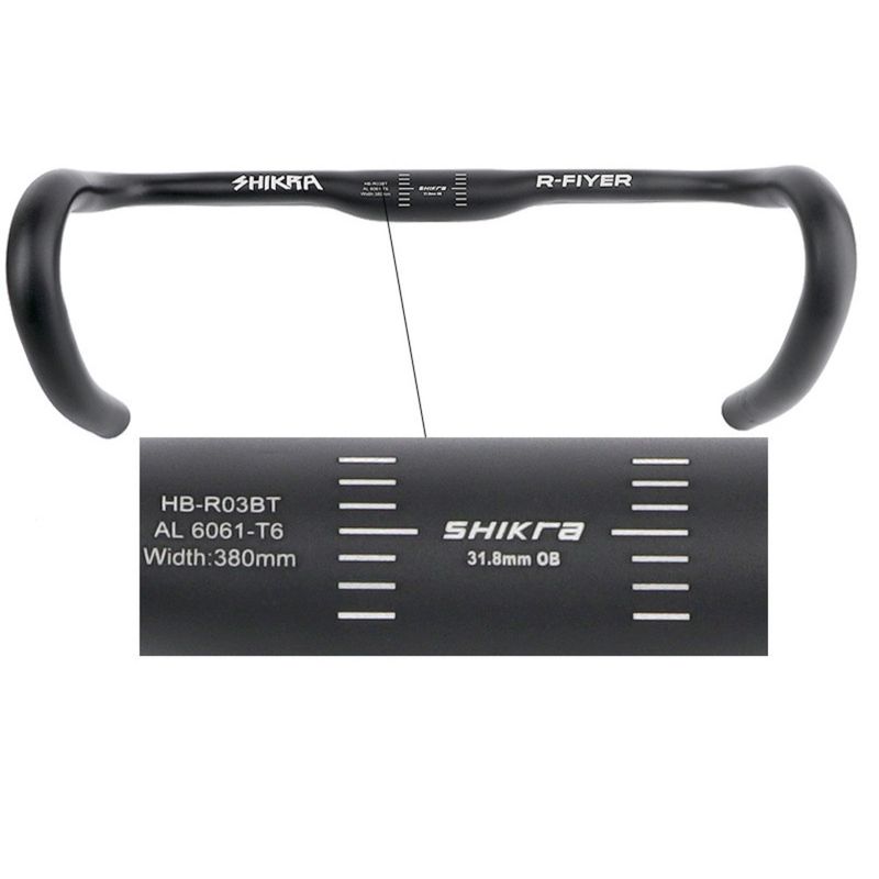 SHIKRA Vélo de route allongé Gravel tout-terrain léger en alliage d'aluminium Guidon 31,8 mm_voghion.com