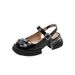 New Summer New Closed-Toe Sandals For Women, Thick Sole, Height Increasing, Back Strap, Rhinestone, Niche Design,_voghion.com