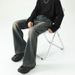 Jeans For Men In Autumn, Gradient Washed Distressed Micro Flared Pants, High-end Feeling, Ruffled And Handsome, Loose_voghion.com