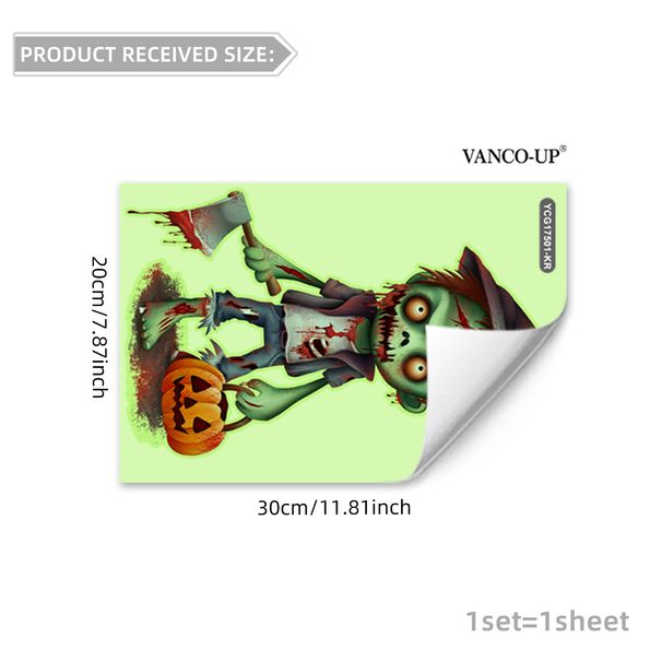 Stickers Halloween Element Luminous Pumpkin Toilet Stickers Living Room Bedroom Home Background Holiday Decoration Wall Stickers_voghion.com