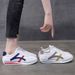 Fashionable and minimalist casual 2024 spring new low cut flat sports college style Korean version Forrest Gump shoes_voghion.com