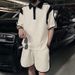 Boys' Cool And Handsome Outfit Casual Sports Short Sleeve Shorts Matching Set High-End Men's Summer Clothing_voghion.com