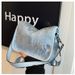 High-End Sequin Blue Small For Women 2024 New Trendy Crossbody Shoulder Underarm Mahjong Bag Denim_voghion.com