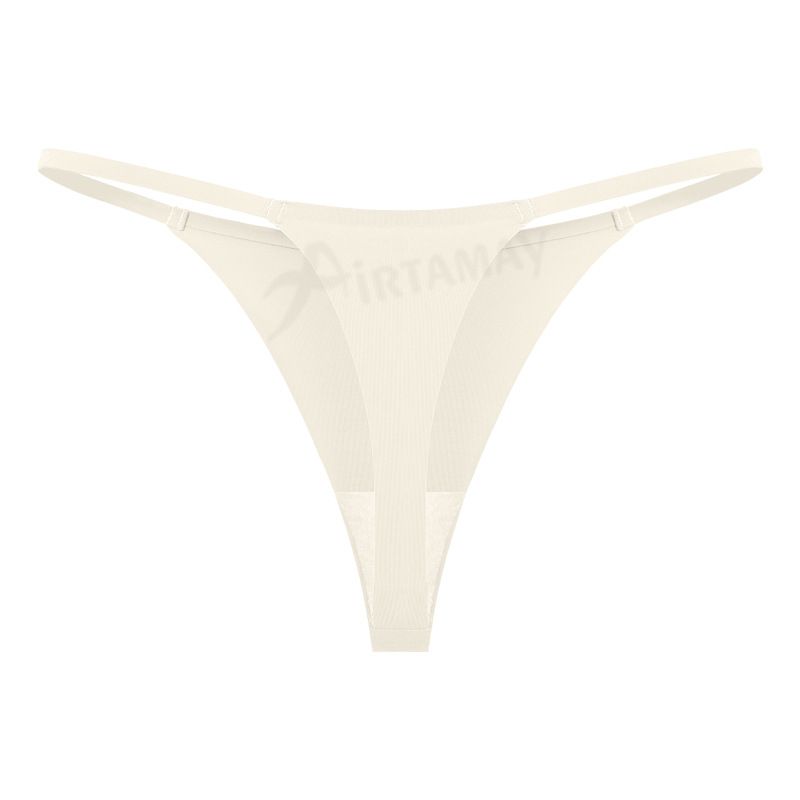 2025d Sports Yoga Sexy Style Ice Silk Panties For Women Low Waist Seamless Large Size Thong T-Pants_voghion.com