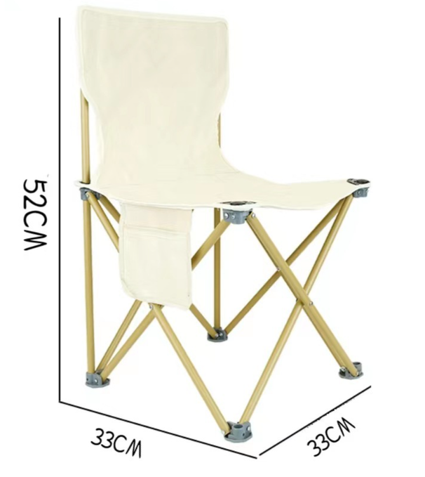 Kempingowy składany przenośny stołek ogrodowy Moon Lazy Beach Stall, krzesło wędkarskie_voghion.com