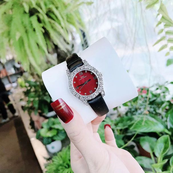 IBSO Aibisino 8862 Orologio da donna con cinturino in pelle nera argento_voghion.com