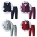 Children's Dress British Style Boy's Suit Style Small And Medium Sized Children's Long Sleeved Shirt Vest Performance Costume Children's Clothing_voghion.com