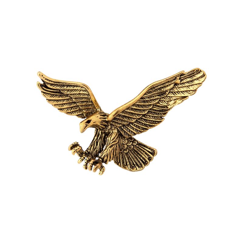 Retro Double Headed Eagle Collar Pin Personality Animal Snake Unicorn Cheetah Chest Pin Men's Suit Accessories_voghion.com