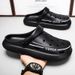 Herren Sommer Gartenschuhe rutschfeste Bao Head Sandalen mit doppeltem Verwendungszweck Weiche Sohlen Step On Poo Feeling Strandpantoffeln Herren_voghion.com