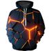 Neue bunte Flamme 3D fluoreszierende Unisex Herbst Winter Sweatshirt lustige Jacke schwarz Hoodie_voghion.com