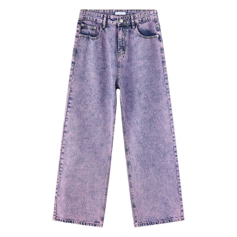 Completo da uomo in denim dritto e largo con giacca corta_voghion.com