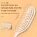 Master Jiang Cream Women's Air Cushion Fluffy Set Anti-Static High Crown Styling Curling Comb_voghion.com