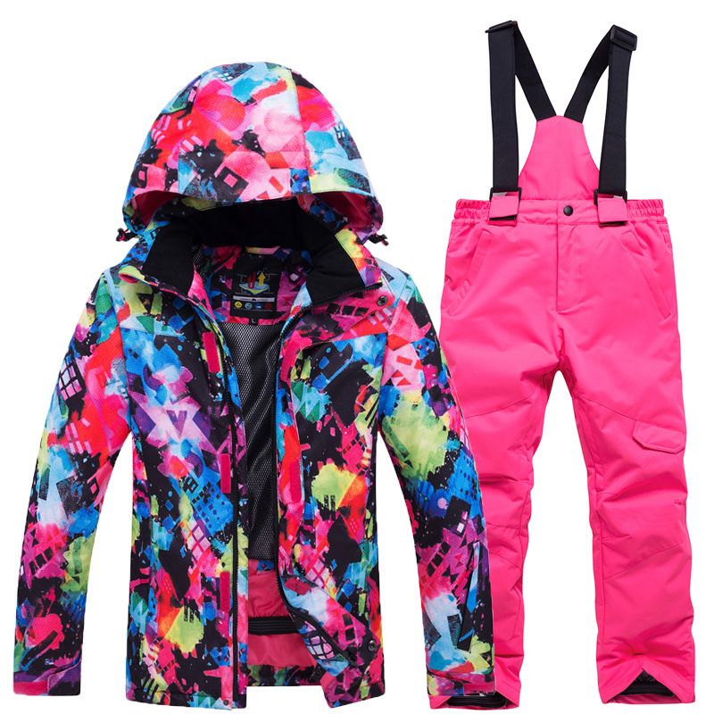 NOKO-New Styles Of Children's Ski Suit Sets For Girls, Middle And Large Children, Thickened Outerwear And Winter Warm Clothing_voghion.com