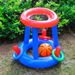 Aufblasbares Wasser-Basketballkorb-Set, schwimmendes Pool-Spiel für Kinder und Erwachsene mit Ringen, Ball, Schwimmspielzeug für draußen, für Spaß im Garten_voghion.com