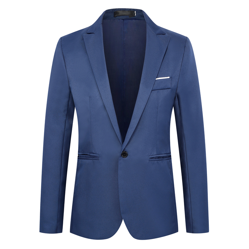 Running Volume Su Casual da uomo versione coreana Slim Fting Single Row One Button Youth Cappotto primaverile e autunnale Piccolo_voghion.com