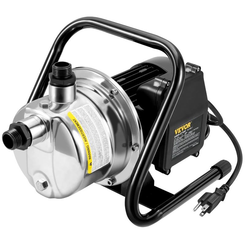 Portable Pump Ft 164 1.5HP Well Water Garden Jet Pump Shallow 1200GPH_voghion.com