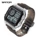 Digital Sports Watch With LED Backlight, Waterproof, Alarm, And Military-Grade Durability - Lightweight Resin Strap, Square Dial, 50M Water Resistance_voghion.com