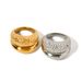 JD Designer's Gold Edelstahl Doppelschicht Hammer Muster Glatte Oberfläche Titan Stahl Ring Neue Handstück_voghion.com