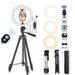 26cm Photo Ringlight Led Selfie Ring Light Phone Remote Control Lamp Photography Lighting With Tripod Stand Holder_voghion.com