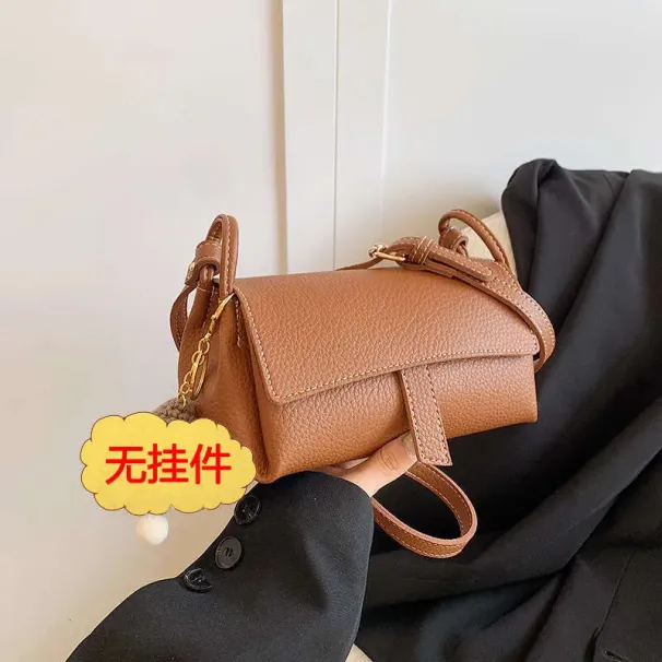 Borsa a tracolla semplice ed elegante, piccola e versatile, da donna, alla moda, squisita._voghion.com