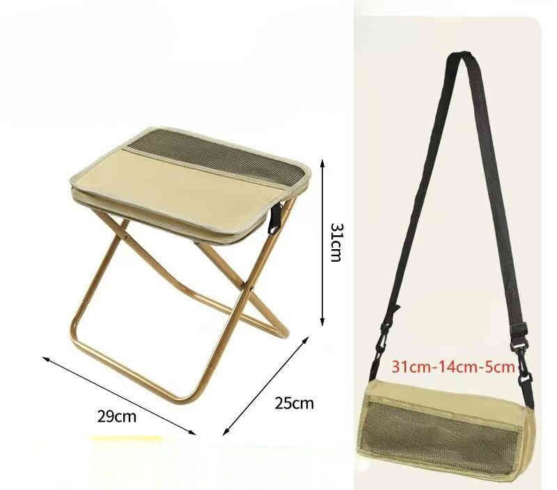 Outdoor Rucksack Stift Tragbare Einfache Camping Ausrüstung Schulter Tasche Hocker Sport Klappstuhl Handtasche_voghion.com