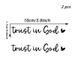 Paquete de 2 pegatinas decorativas para espejo retrovisor de coche "Confía en Dios", para espejo de maquillaje_voghion.com