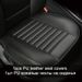 Horizontal Perforated Leather Front Car Seat Cushion, Breathable All Year Round, Single Cushion_voghion.com