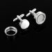 photo cufflinks men's round photo frame can be placed in the photo copper cuff nail source factory ins new product_voghion.com