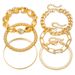 Corn NK Chain Personality Armbandset Creatieve Eenvoudige Meerlaagse Stapelbare Geometrische Armband 6-delige Set_voghion.com