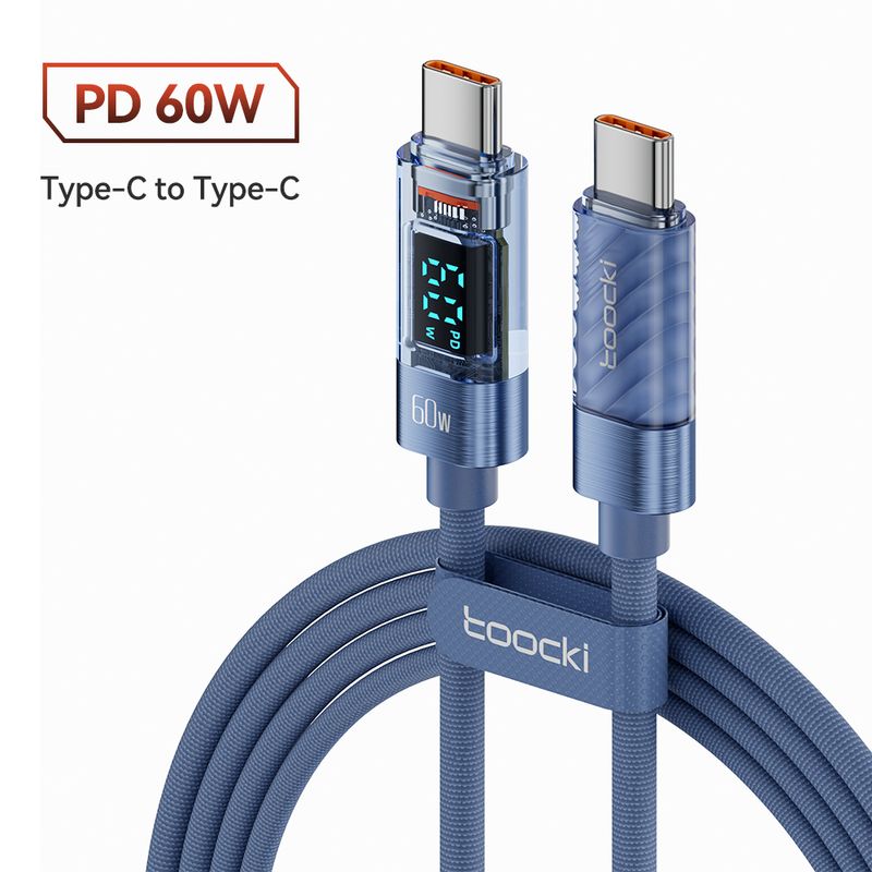 USB C töltőkábel - USB C kábel Pd 100W/60W gyorstöltő kábel USB - Type-C kábel Type-_voghion.com