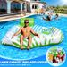 Swimming Pool Adult Sunshade Seat Ring Sunscreen Water Floating Row With Backrest Lounge Chair Outdoor Tanning Floating Row_voghion.com