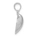 14K White Gold Medium Clam Shell Pendant_voghion.com