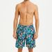Short de bain ample à séchage rapide et imprimé floral, cinq points, avec doublure intérieure, grande taille, pour homme, été_voghion.com
