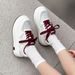 Thick Soled Mesh White For Women, 2025 New Versatile Sports Leisure Shoes, Height Increasing Lace Up Lightweight And_voghion.com