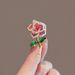 Delicate Rhinestone Flower Gold Brooch Women's Retro High-end Suit Corsage Accessories New Pin Buckle_voghion.com