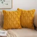 Cushion Cover 45x45cm Yellow Plush Geometry Winter Home Decoration Pillow Cover For Indoor Living Room Pillow Case 18x18inch_voghion.com