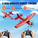 VEVOR RC Airplane EPP Foam RC Plane Toy With 2.4 GHz Remote Control 2 Batteries_voghion.com